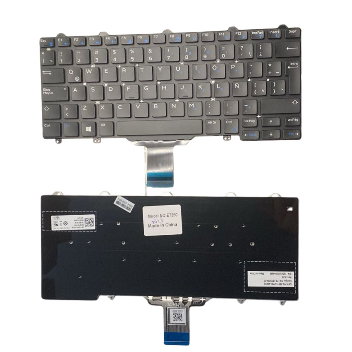 td24 Teclado Dell Latitude E5250 E5270 E7250 E7270 Negro Español - Imagen 1