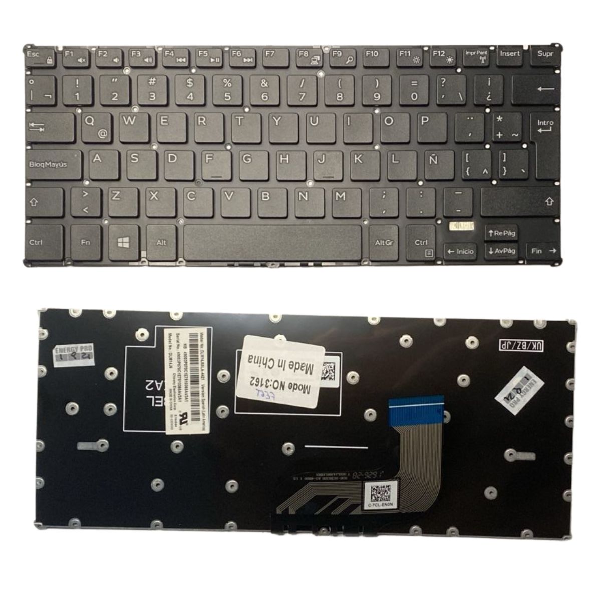td37 Teclado Netbook Dell Inspiron 11 3162 11 3164 Español Negro - Imagen 1
