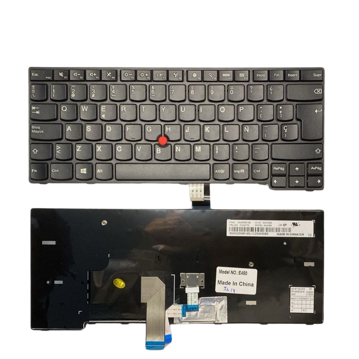 tl18 Teclado Lenovo Thinkpad E450 E455 E450c E460 Español - Imagen 1