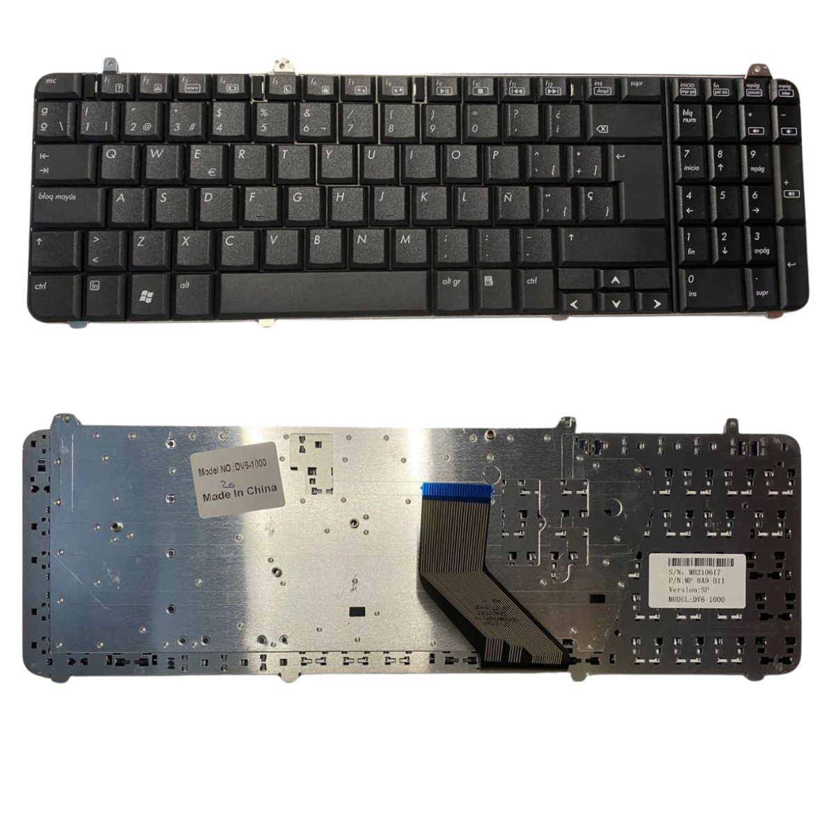 TH26 Teclado Hp Dv6-1000 Dv6t-1000 Dv6-1100 1200 1300 - Imagen 1