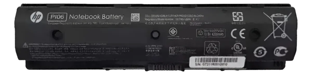 D_NQ_NP_2X_623771-MLA97102270679_112025-F Bateria Hp Pi06 Pi06 Envy 14 15 17 - Negro - Imagen 1