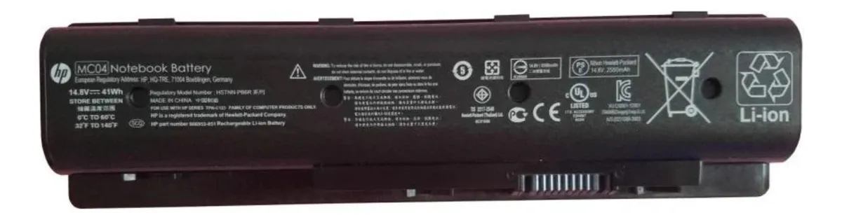D_NQ_NP_2X_857477-MLA97108852625_112025-F Bateria Hp Mc04 Envy 15 17 M7 - Negro - Imagen 1
