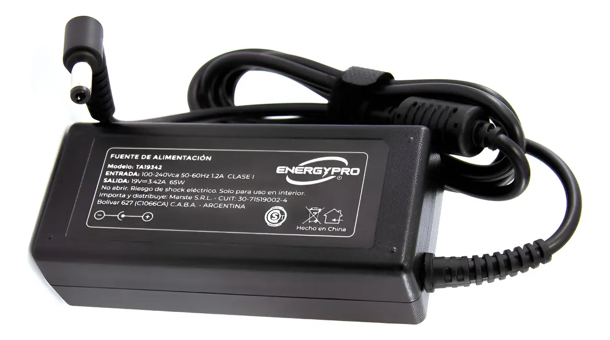 CAR4 Cargador de notebook CARGADOR ENERGYPRO 20V 3.25A 65W 5.5X2.5 Familia Lenovo - Imagen 1