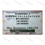 Pantalla 14 Slim 30P ( B140XTN01.B) Dell Latitude: E7440, E7450, E5440, E5450, 3440, 3450 (Versiones con pantalla HD).